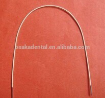 Material de ortodoncia de alambre de arco súper elástico NiTi redondo / alambre de niti dental / material de ortodoncia dental