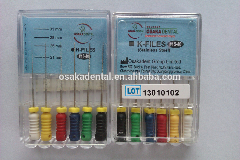 OSAKA DENTAL Precio barato K Files handuse de buena calidad File de endodoncia / instrumento quirúrgico dental con CE