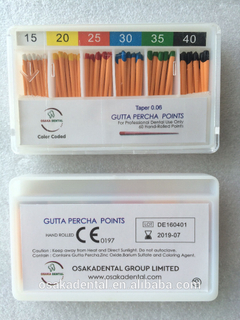 Osakadental Gutta Percha Points 06 cónico / material dental / material de ortodoncia