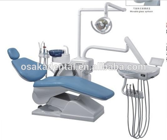 CE aprobado de alta calidad controlador de pie funcional completo Dental Unit silla dental con heces de dentista