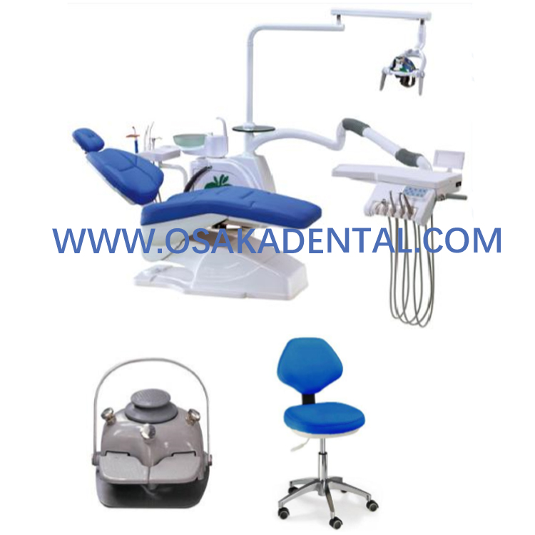 OSA-1-68B Unidad de sillón dental con color azul y brazo fuerte
