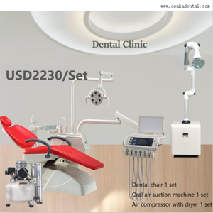 Unidad de silla dental de lujo con lámpara de sensor