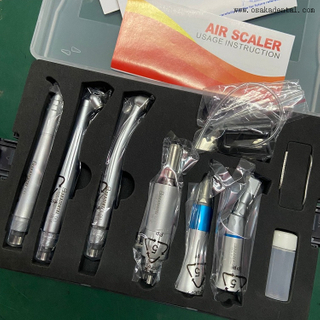 Kits dentales de escalador de aire y piezas de mano de alta y baja velocidad