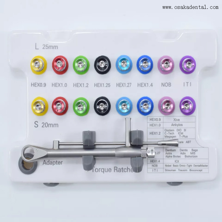 Kits de herramientas de motor de implante dental kits de restauración de implantes dentales kits