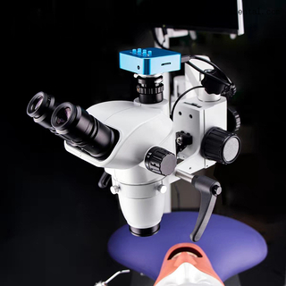 Clínica dental Use microscopio para la unidad de silla dental montada