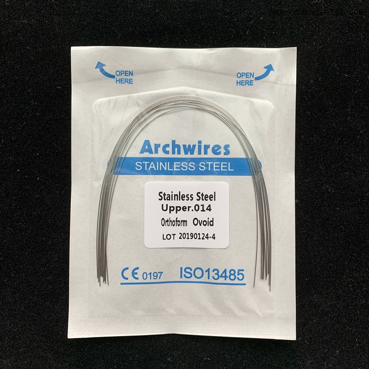 Soporte de ortodoncia de alambre inoxidable dental bandas no latex