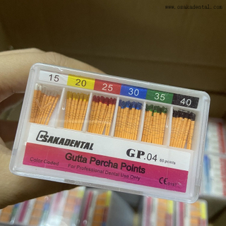 Puntas de gutapercha dental 02/04/06 Cono con marca de longitud