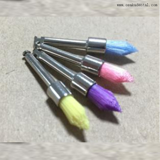 PB-340C cepillo profiláctico plano estilo Latch dental de nailon de colores