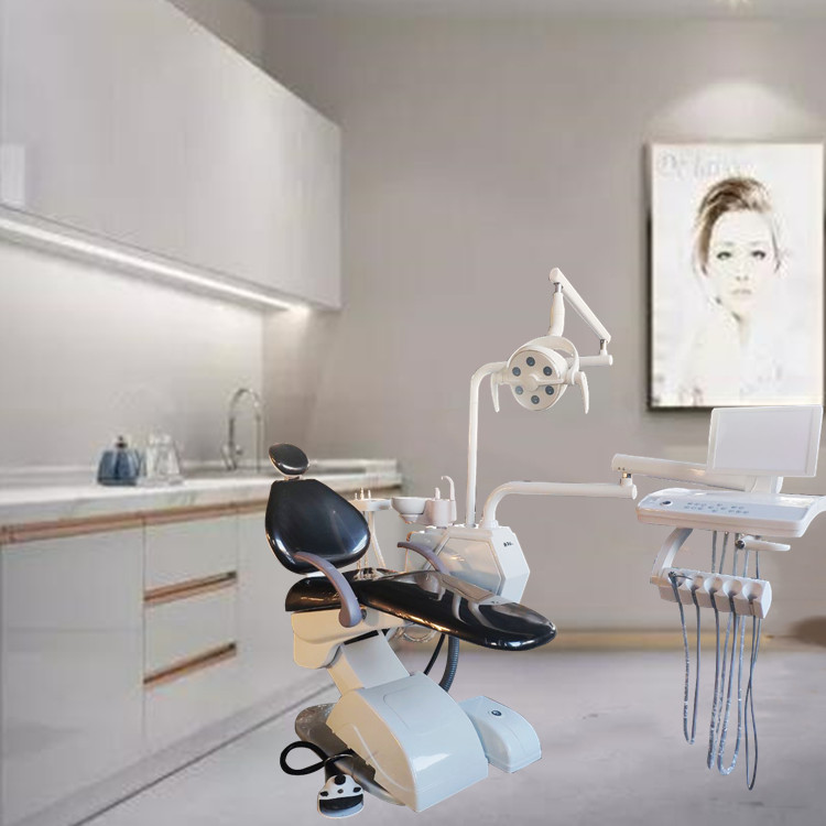 Unidad de sillón de paciente dental con lámpara de 6 LED y 3 de memoria