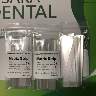 Tira de matriz de material PET para tratamiento dental para pieza de mano dental