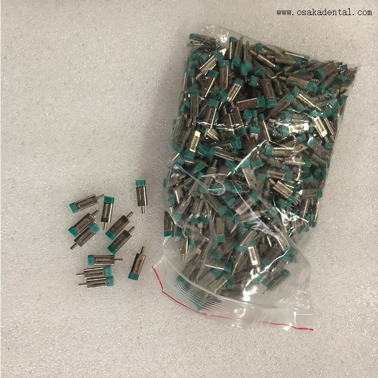 Materiales de laboratorio dental Pins gemelos en color verde