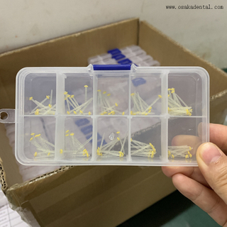Poste de fibra económica de embalaje de caja cuadrada para la clínica dental.