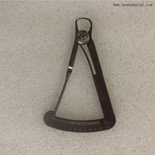 Instrumento dental medidor dental para laboratorio