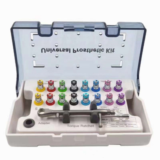 Kit de herramientas de restauración de implantes dentales coloridos instrumento de implante