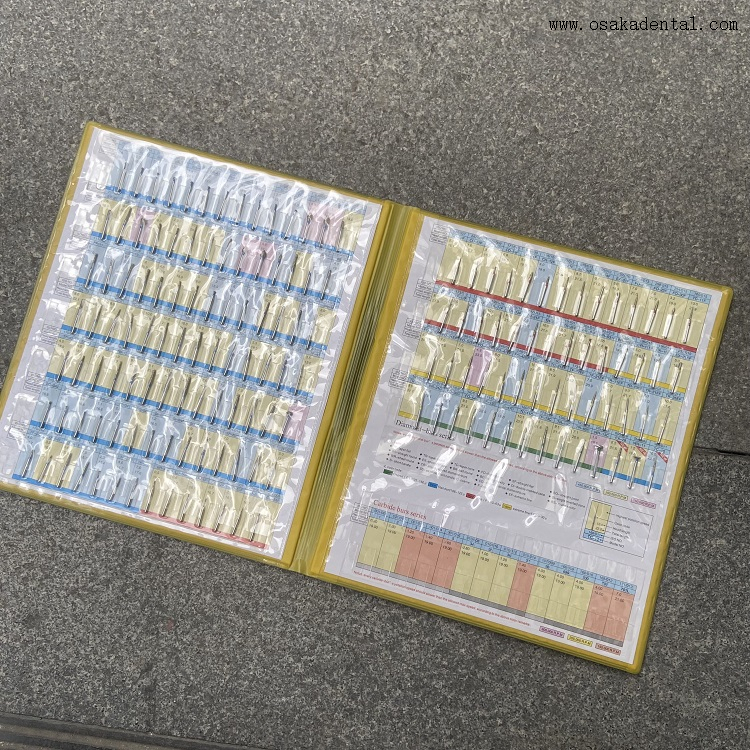 Libro de muestra de Dental Diamond Burs OSA-F265-6