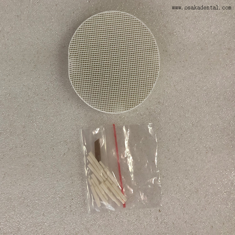 Materiales dentales de laboratorio bandeja de escociación de panal con alfileres
