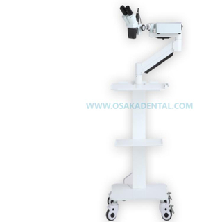 Un microscopio dental portátil de calidad estable con carro móvil