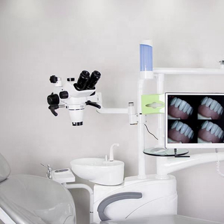 Instalación de microscopio quirúrgico dental para microscopio quirúrgico en la unidad dental